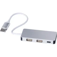 USB razdelilec 2.0 srebrna