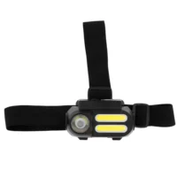 Čelna svetilka z LED- in COB-svetilko Čad črna_Galerija 3