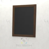 Lesena kredna tabla S žgano rjava
