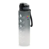Motivacijska steklenica 1000 ml Air Gifts Kayleigh siva