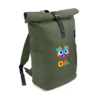 Nahrbtnik Rolltop RPET Eiddwen zelena