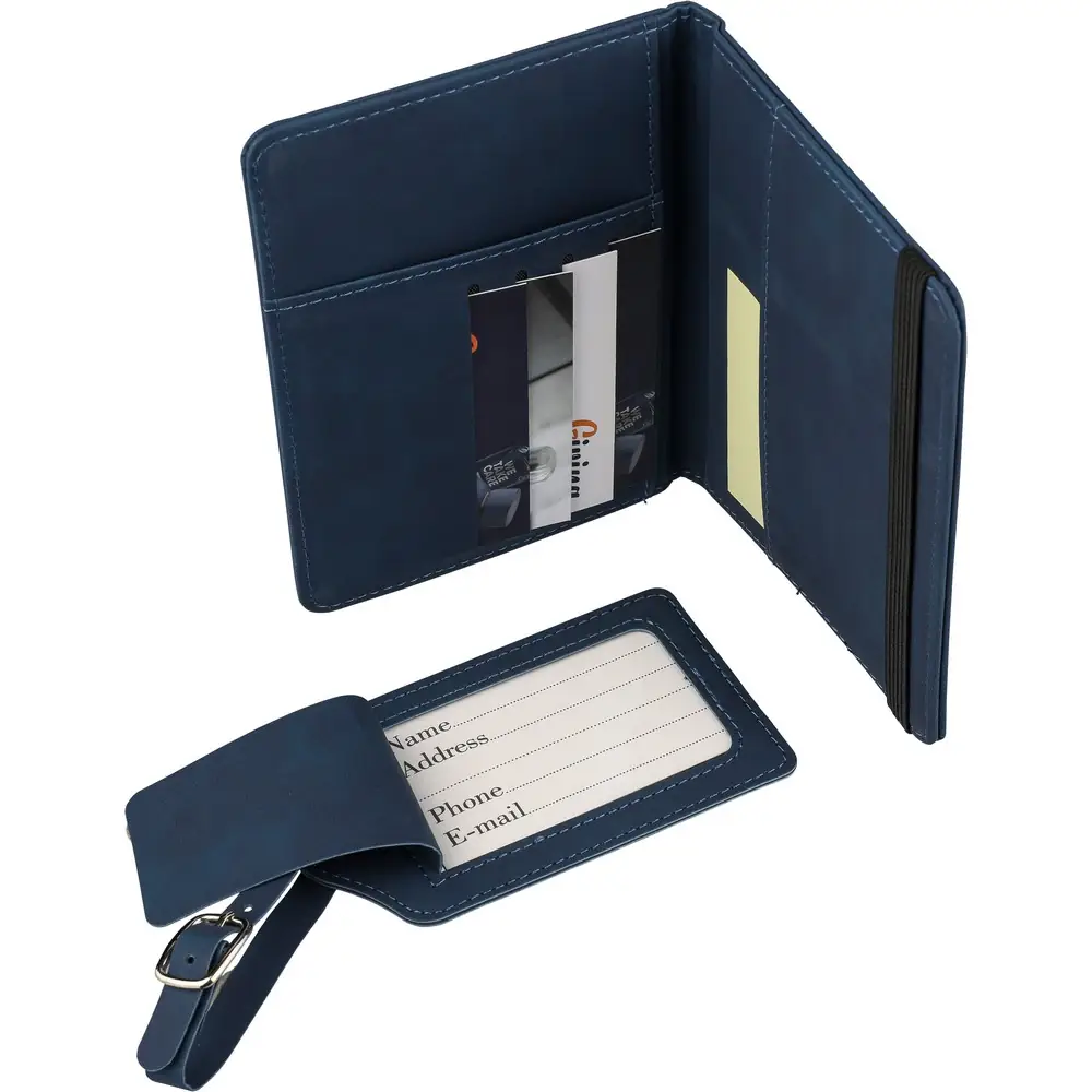 Potovalni set: etui za potni list etiketa za prtljago modra_Galerija 3