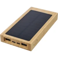 Prenosna baterija 10.000 mAh s sončnim polnilnikom rjava_Galerija 3