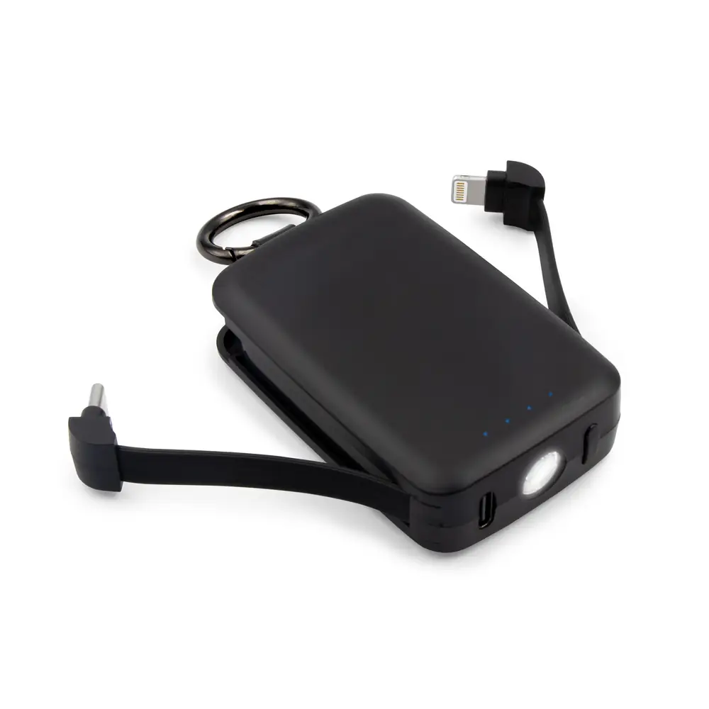 Prenosna baterija 4000 mAh karabina in svetilka 1 W Dimetrice črna_Galerija 2
