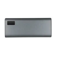 Prenosna baterija iz recikliranega aluminija 10.000 mAh srebrna