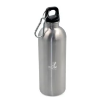 Športna steklenica 500 ml s karabinko Brenda srebrna