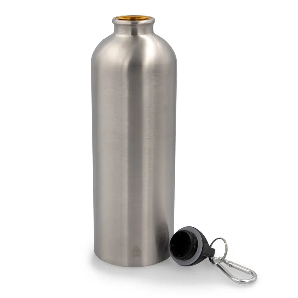 Športna steklenica 750 ml s karabinko Laveriano srebrna_Galerija 2