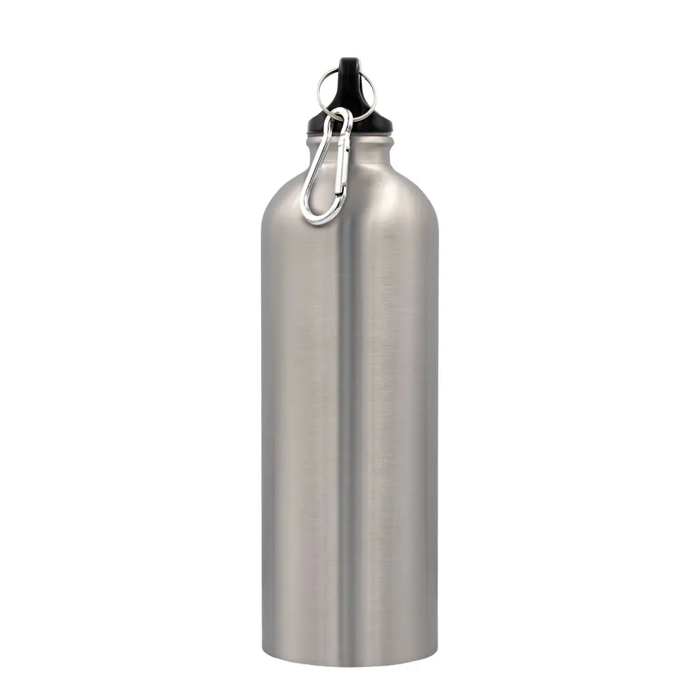 Športna steklenica 750 ml s karabinko Laveriano srebrna_Galerija 3