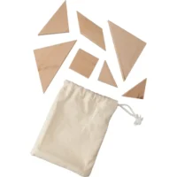 Tangram puzzle rjava