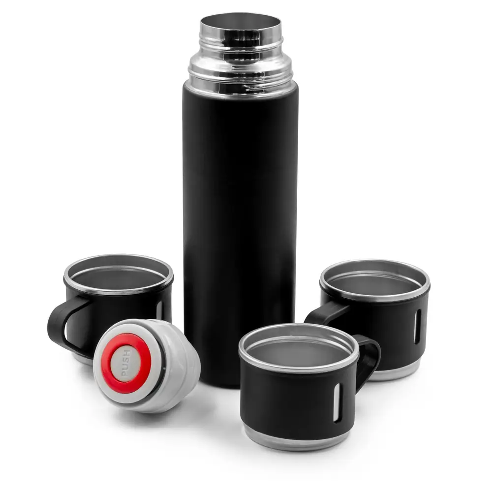 Termos 420 ml in 3 skodelice 150 ml Quavean črna_Galerija 2