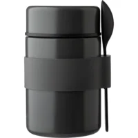 Termovza za hrano 460 ml z žličko siva