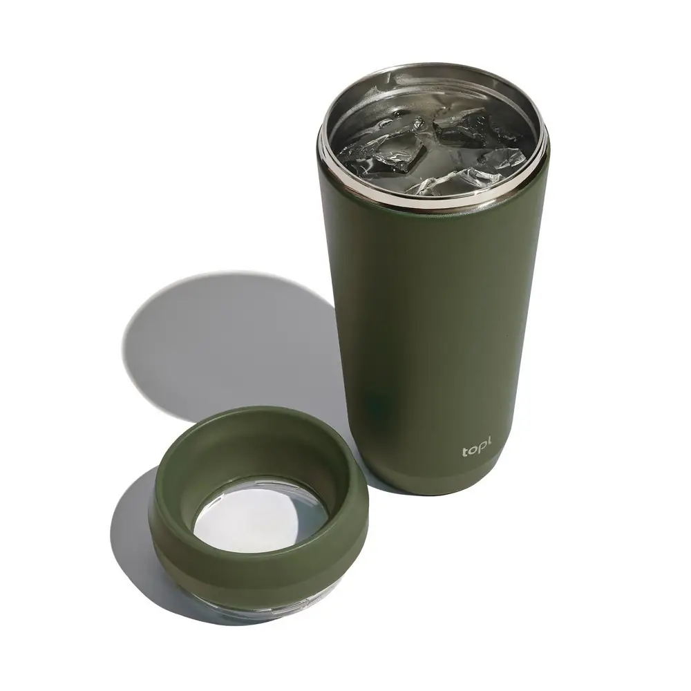 Topl termo skodelica iz recikliranega jekla s patentiranim pokrovom 360 354 ml zelena_Galerija 1
