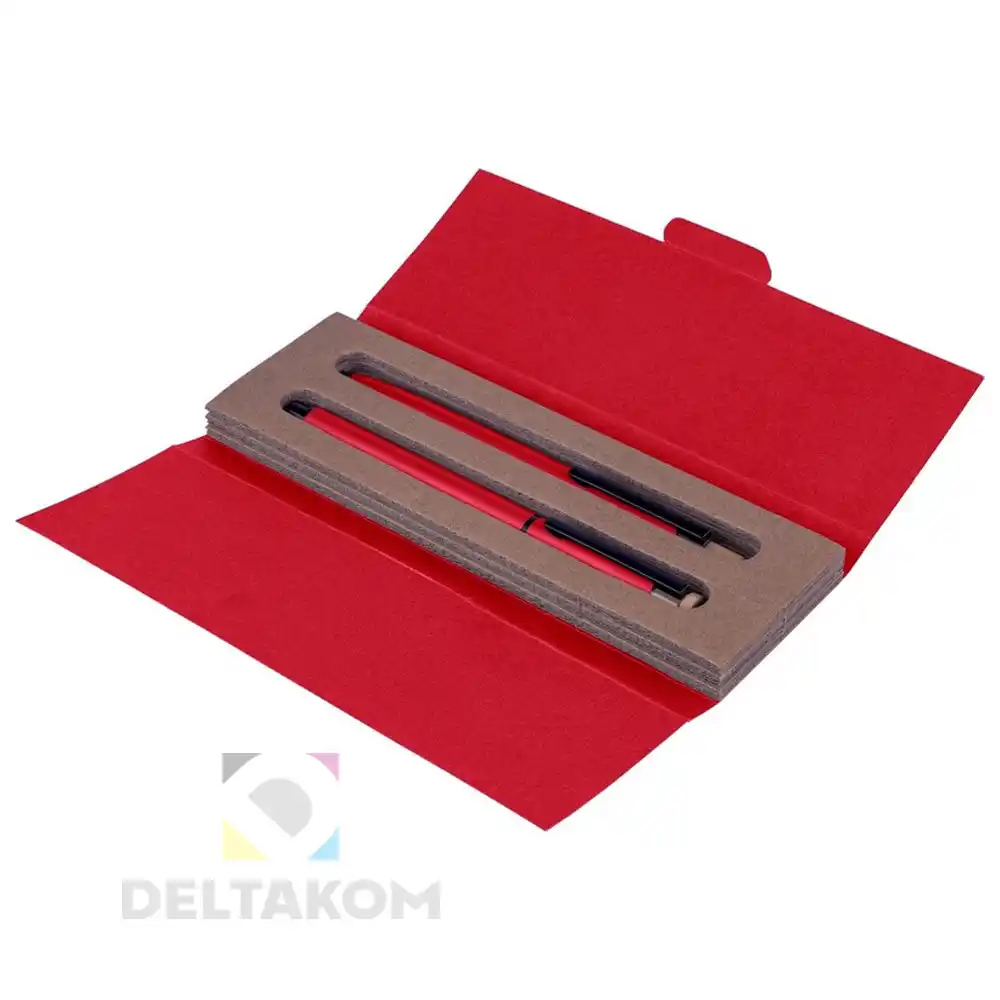 Pisalni set Kemični svinčnik in roller rdeč VB135-05