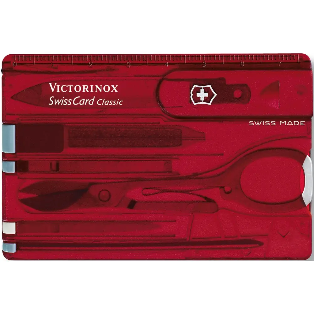 Večnamensko orodje Victorinox SwissCard Classic rdeča