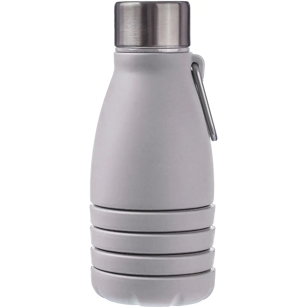 Zložljiva športna steklenica 550 ml s karabinko siva_Galerija 2