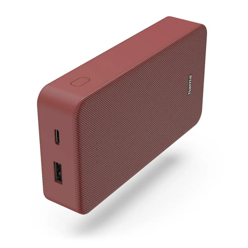 Prenosna baterija 20000 mAh Hama Power Pack rdeča