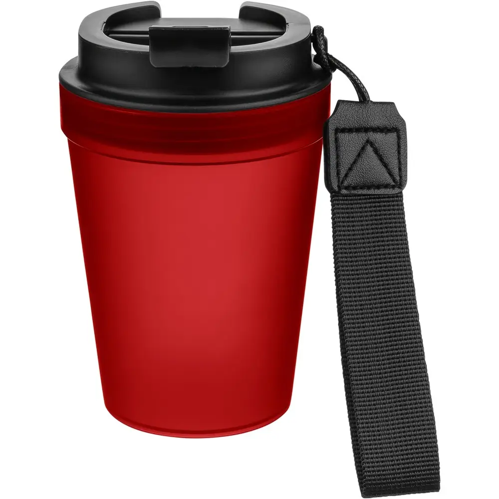 Potovalni lonček 350 ml rdeča