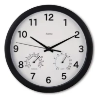 Stenska ura termometer higrometer Hama črna_Galerija 3