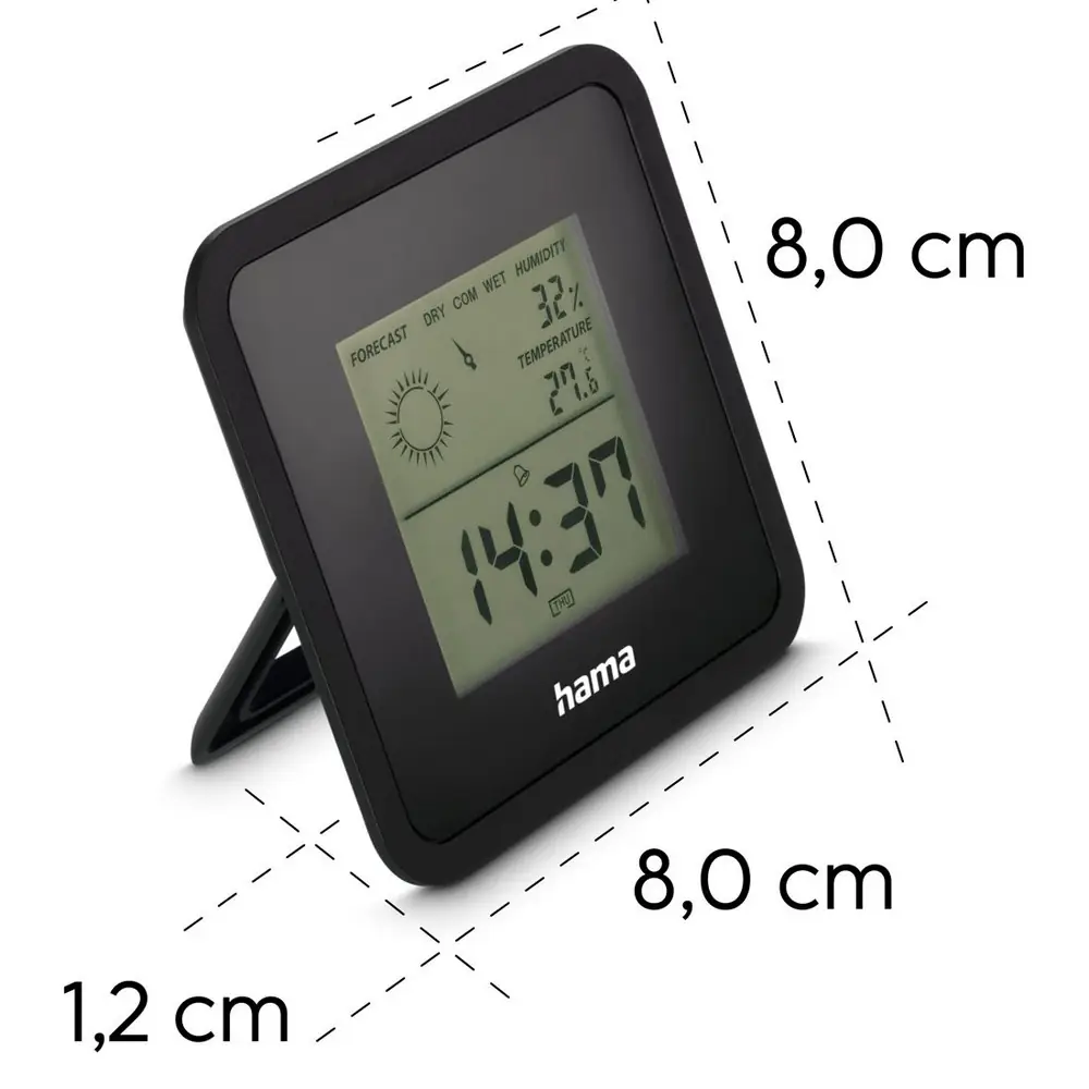 Termometer higrometer Hama Borneo črna_Galerija 3