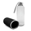 Steklena steklenica 420 ml z vrečko Bob V0462-03 črna_Galerija 1