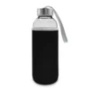 Steklena steklenica 420 ml z vrečko Bob V0462-03 črna_Galerija 2