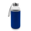 Steklena steklenica 420 ml z vrečko Bob V0462-04 temno modra
