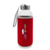 Steklena steklenica 420 ml z vrečko Bob V0462-05 rdeča