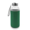 Steklena steklenica 420 ml z vrečko Bob V0462-06 zelena